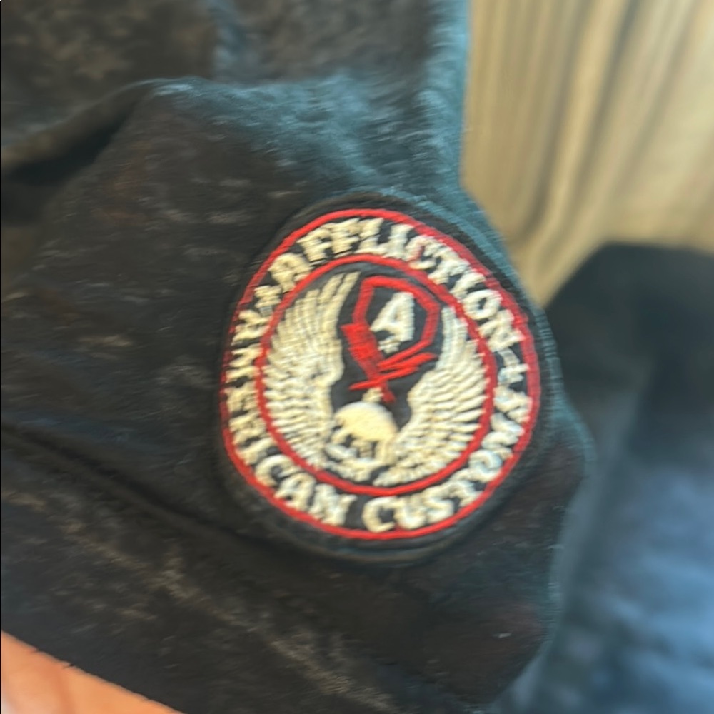 Affliction Black and White Short Sleeve Tee - Picture 3 of 4